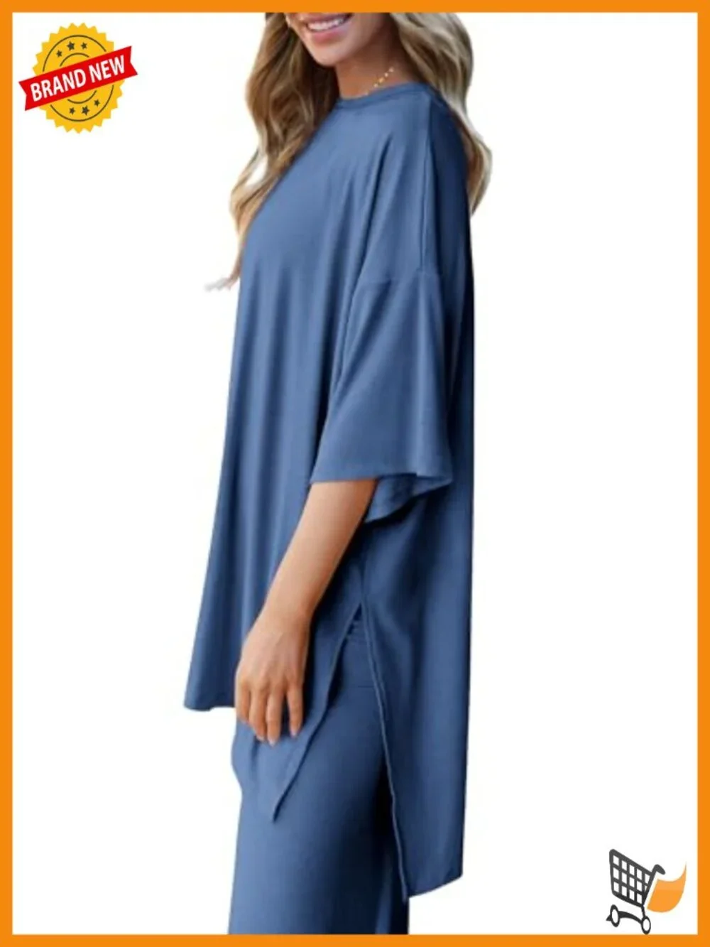 Two Piece Lounge Set Short Sleeve Top Wide Leg Pants Matching Set Travel Outfit